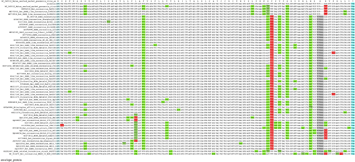 CodAlignView envelope_protein